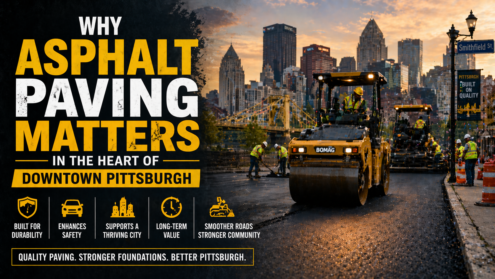 Why Asphalt Paving Matters in the Heart of Downtown Pittsburgh